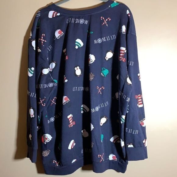 Men’s Blue Christmas Sweater 2XL - Picture 2 of 5
